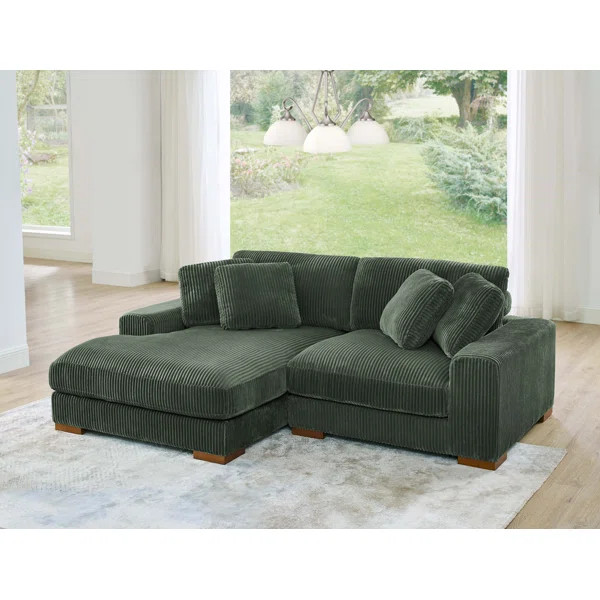 2 - Piece Corduroy Sectional | Wayfair North America