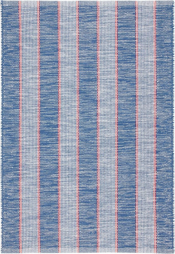 Dash and Albert Hillsgrove Stripe Cotton Area Rug - Runner - 2.5' x 8' Denim - Striped Handwoven ... | Amazon (US)