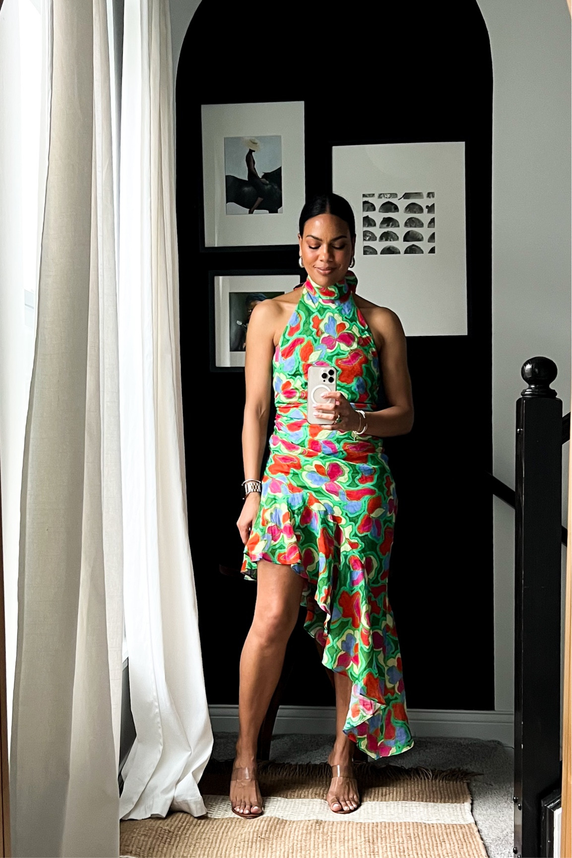 Evereve statement dress! TTS, need sticker bra:) perfect vacation dress 