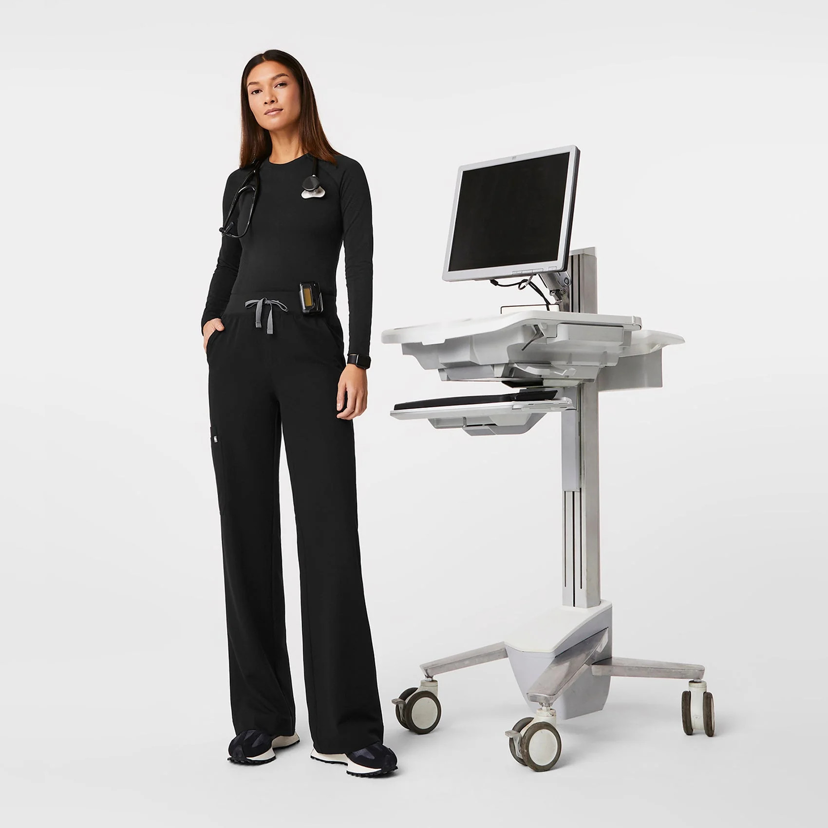 High Waisted Isabel Wide Leg Scrub Pants | FIGS