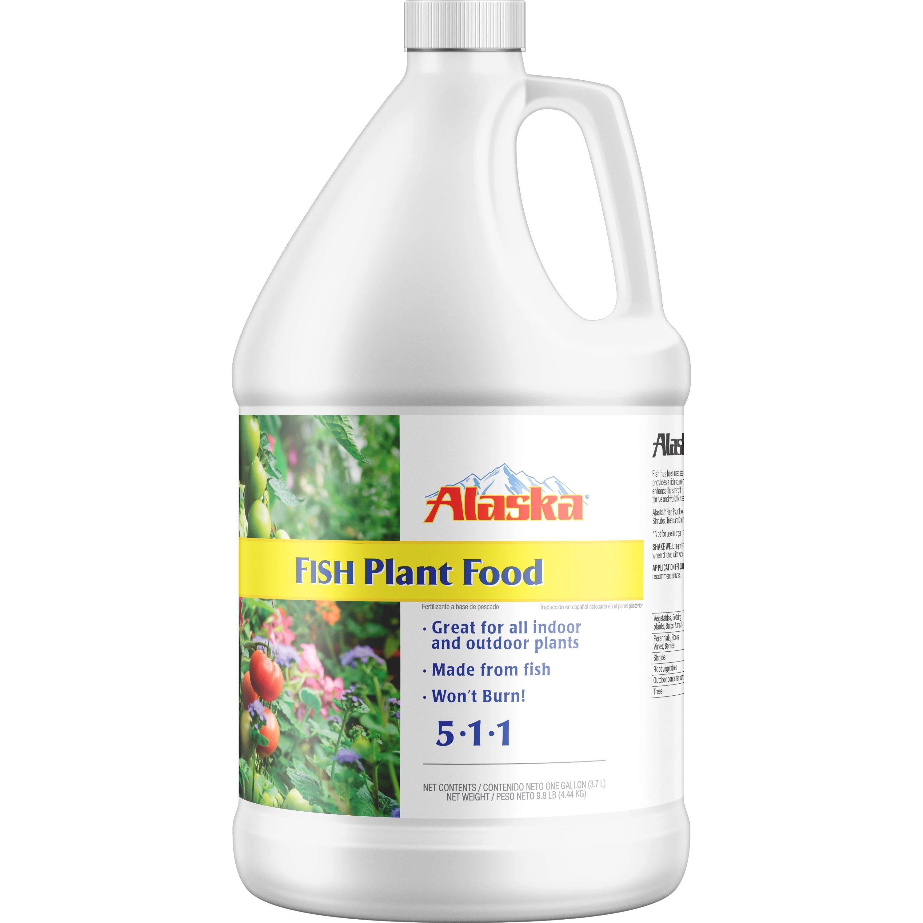 Alaska Fish Emulsion Plant Food, 5-1-1 Fertilizer, 1 gal | Walmart (US)
