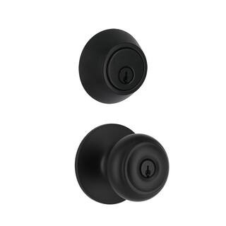 Defiant Hartford Matte Black Single Cylinder Combo Pack 32BGX9D1B - The Home Depot | The Home Depot