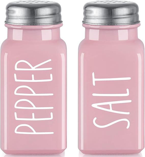 Pink Salt and Pepper Shakers Set - Pink Kitchen Decor and Accessories for Home Restaurants Weddin... | Amazon (US)