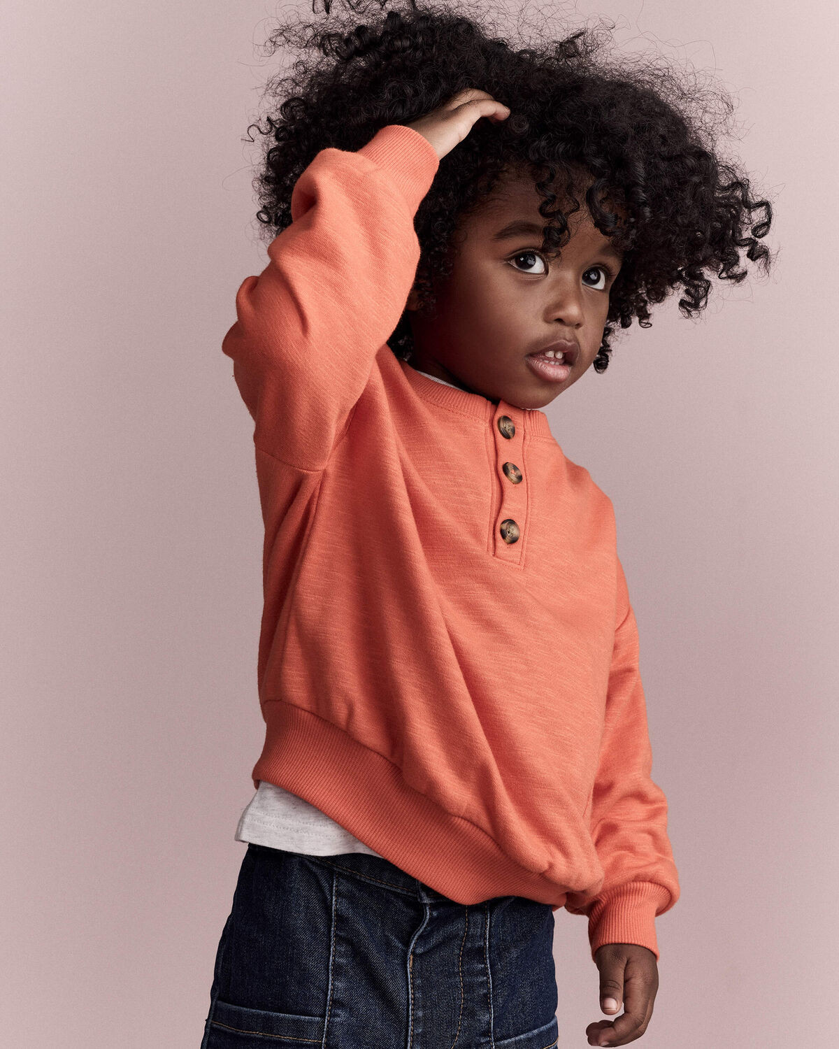 Toddler Boy French Terry Long-Sleeve Sweatshirt - Orange - Otter Avenue | Carter's | Carter's Inc