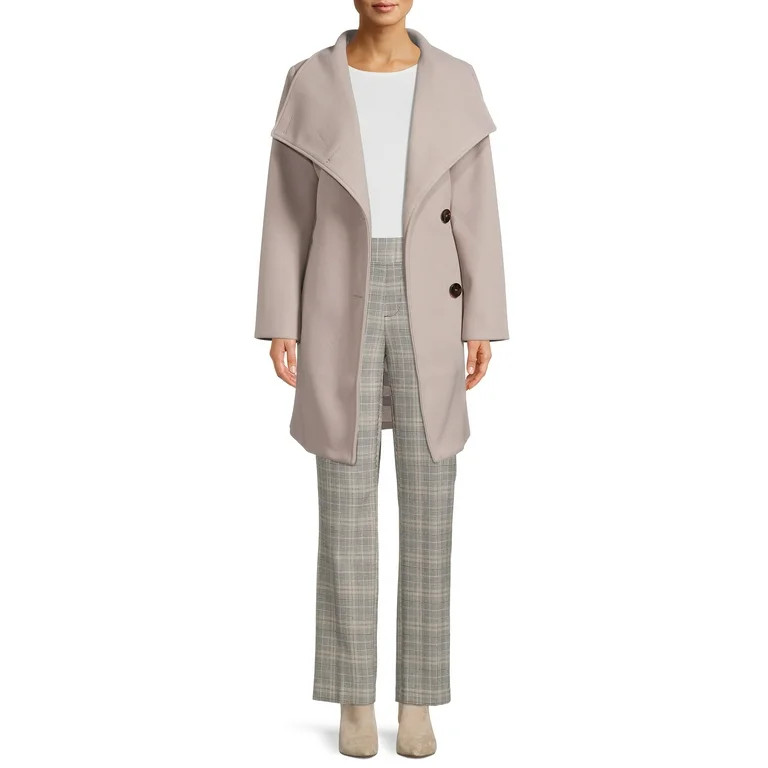 Mark Alan Women's and Women's Plus Size Belted Wrap Coat | Walmart (US)