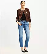 Fresh Cut Mid Rise Slim Jeans in Bright Vintage Wash | LOFT