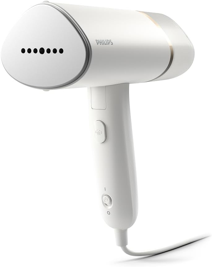 Philips Handheld Steamer 3000 Series, Compact and Foldable, Ready to Use in ˜30 Seconds, No Ironing Board Needed, 1000W, up to 20g/min, STH3020/16, White | Amazon (UK)