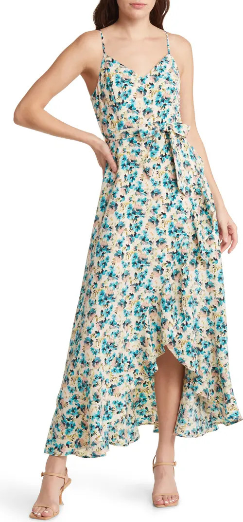Foral Print Tie Waist Dress | Nordstrom