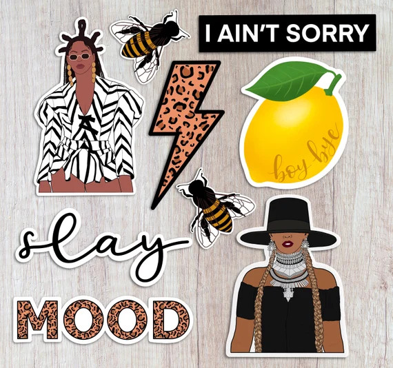 Beyonce Sticker Pack Beyonce Vinyl Sticker Pack for Water | Etsy | Etsy (US)