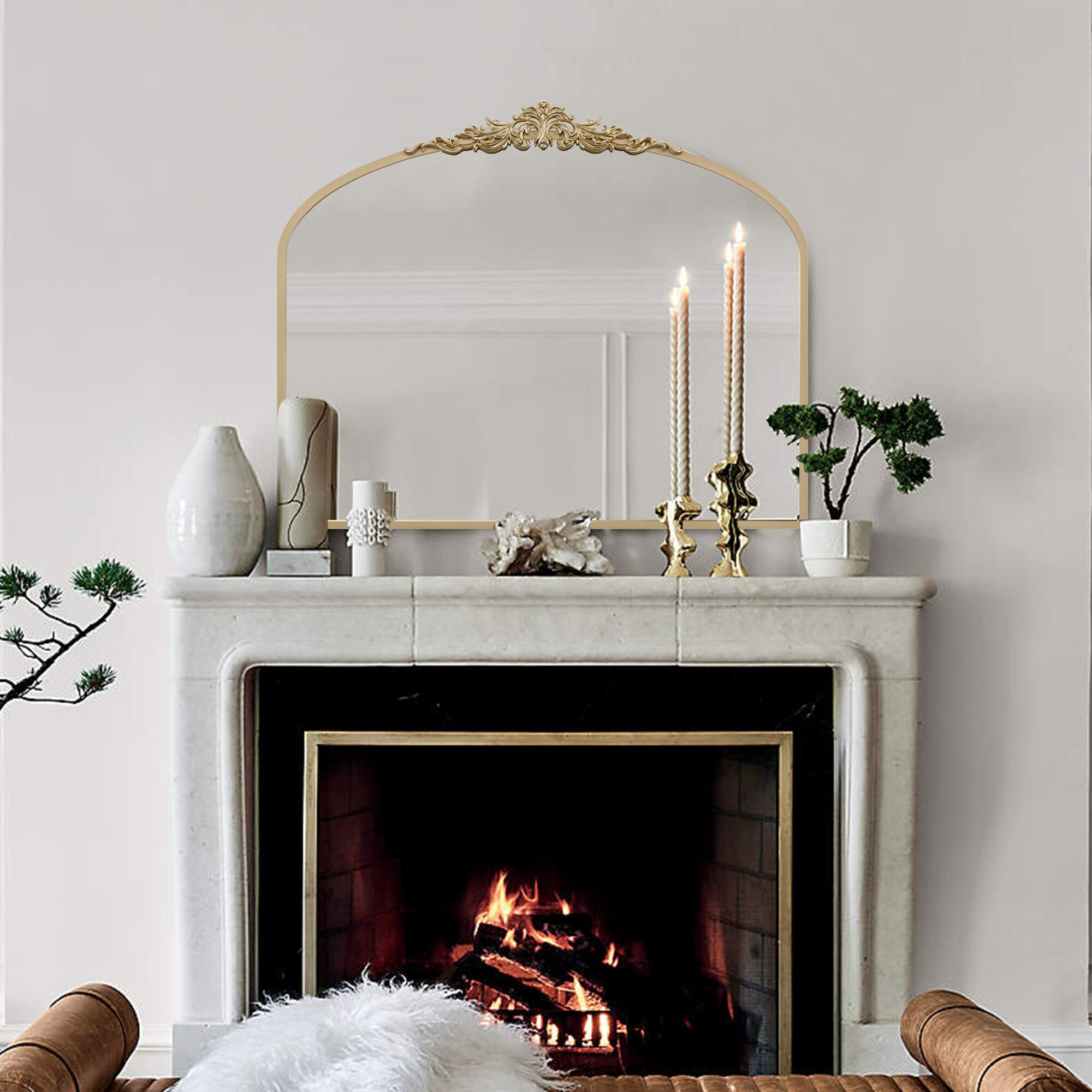 Ornate Vintage Mirror Baroque Gold Mirror | Bed Bath & Beyond