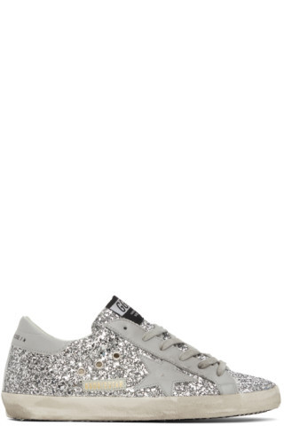 SSENSE Exclusive Glitter Superstar Sneakers | SSENSE