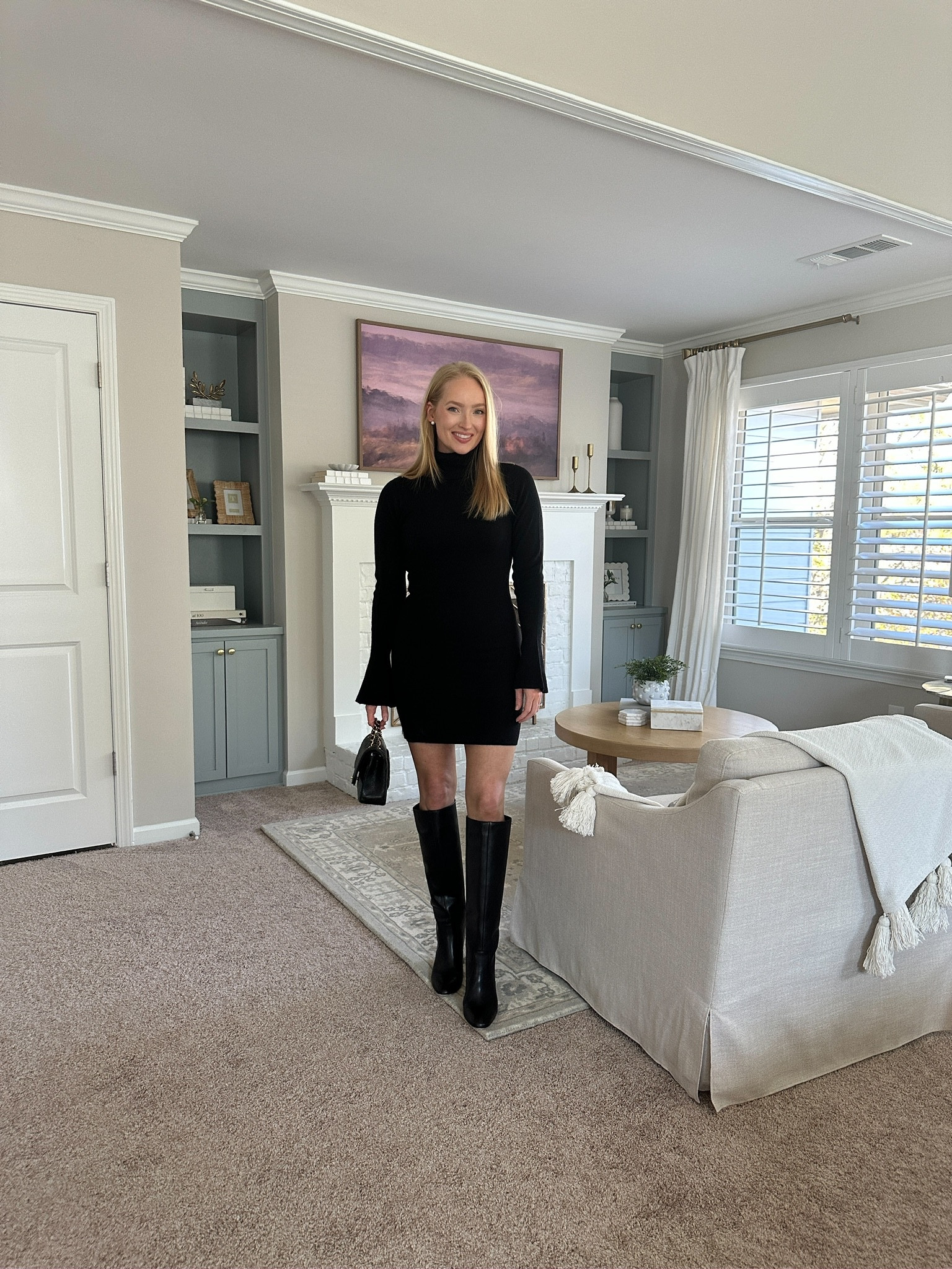 Fall date night outfit idea. I love this mini sweater dress and knee high boots. 

#LTKSeasonal #LTKHoliday #LTKstyletip