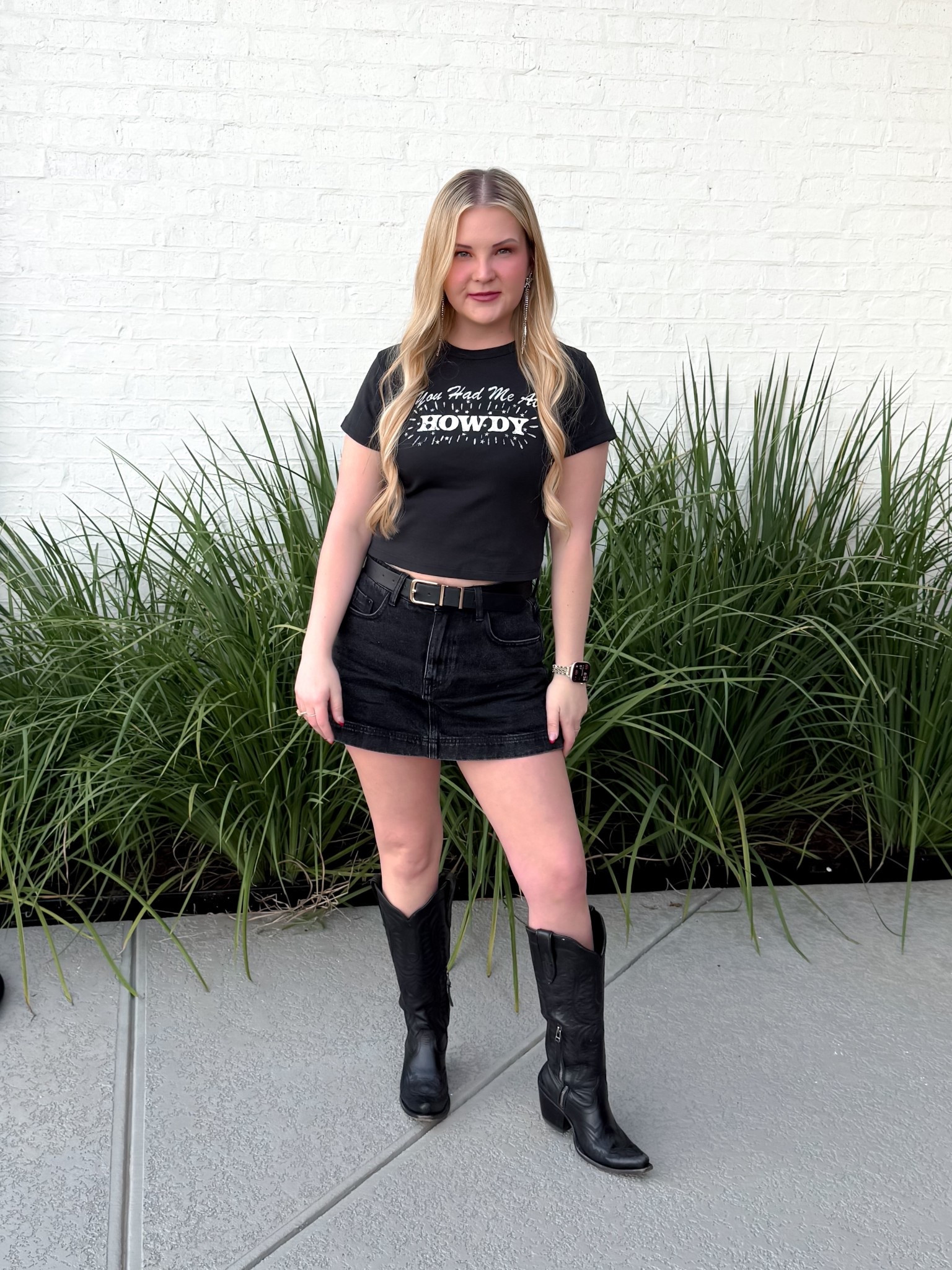 Concert fit! 
Top: Sloan’s formals & boutique 
Skort: Princess Polly 
Boots: Ariat 

#LTKSeasonal #LTKStyleTip #LTKShoeCrush