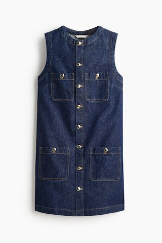 H & M - Sleeveless denim dress - Blue | H&M (UK, MY, IN, SG, PH, TW, HK)