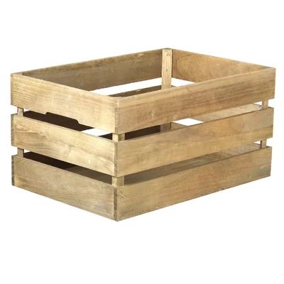 Stackable Antique Style Wood Crate Quickway Imports | Wayfair North America