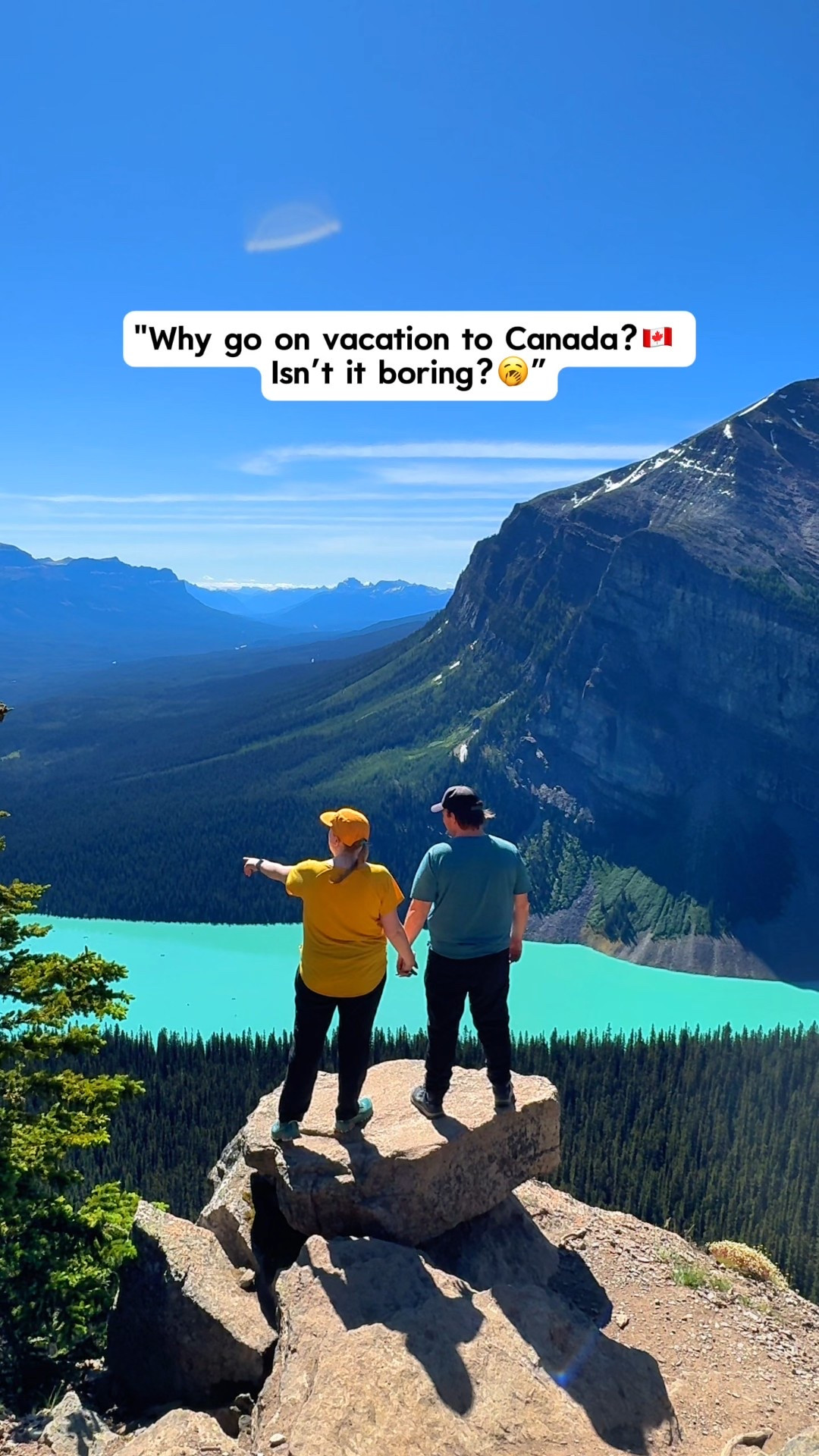 Banff in the summer is anything BUT boring 👇🏼😍

💜Follow @KatieOSheaAway for the travel tips + itineraries that turn your dream trips into reality.

📍Visiting Banff? Here’s what you need to know:
 ✔️ Start your days early — parking fills up by 6AM and the light is chef’s kiss at sunrise
✔️ If you aren’t up early, parking will be a challenge — at trailheads, lakes, and town — plan ahead or use transit 🅿️
✔️ You can’t drive to Moraine Lake — book shuttles early, especially for sunrise ✔️ Download offline maps — cell service is spotty (especially along Icefields Parkway) ✔️ Bring layers — it can be 80°F in town and 40°F at the lakes ✔️ Be bear aware — seriously, carry bear spray and know how to use it 🐻 ✔️ Don’t rush it — give yourself at LEAST 4–5 days to explore Banff + Jasper. There’s SO much to see! ✔️ Book everything in advance — shuttles, hotels, rentals, and tours!

💬 Comment “ROCKIES” to join the waitlist for our Banff to Jasper Road Trip Guide!
 📌 SAVE this for your trip planning — and SHARE with someone who needs to see how epic Canada really is 🇨🇦
 💬 Comment “HIKE” for our Free Hiking & Adventure Essentials Checklist + Gear Guide 🥾

💜Follow @KatieOSheaAway to turn your bucket list into reality!
 💬 Comment “SHOP” to shop this video!

#Banff #CanadianRockies #ExploreCanada #BanffNationalPark #MoraineLake #BucketListTravel #AdventureTravel

#LTKActive #LTKTravel #LTKMens