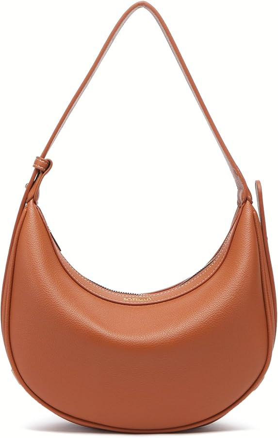 Shoulder Purses for Women Leather Crescent Handbag Mini Clutch Purse with Adjustable Strap Zipper... | Amazon (US)