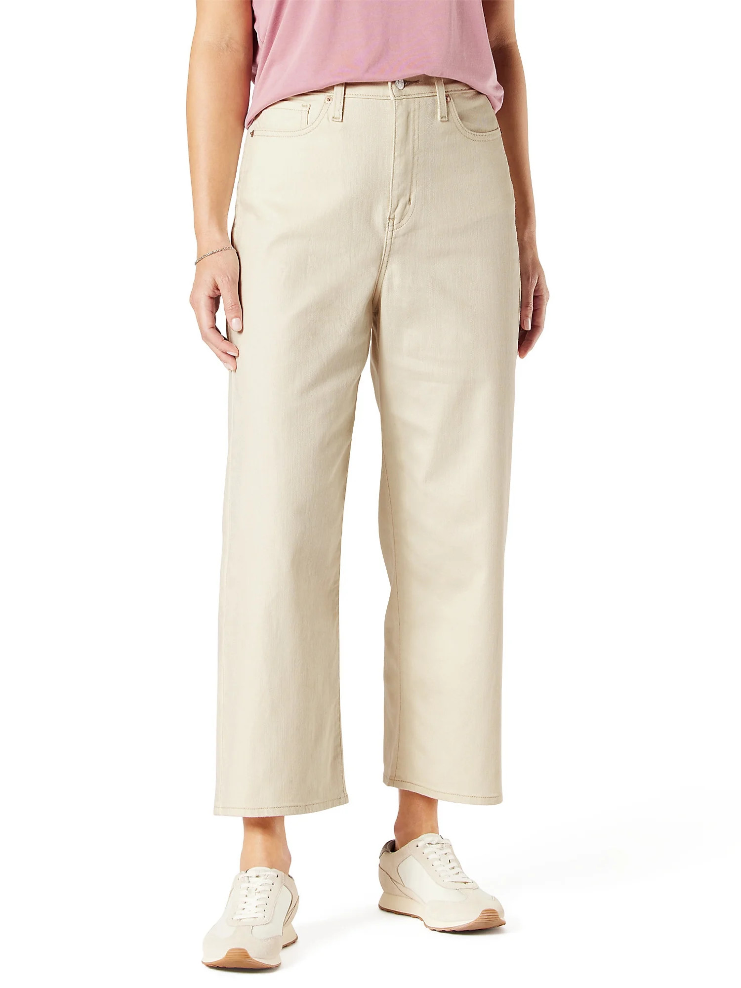 Signature By Levi Strauss & Co Women Heritage High Rise Loose Crop | Walmart (US)