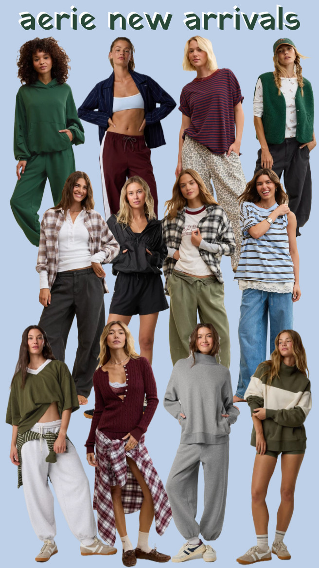 aerie new arrivals
................
flannel shirt button down shirt oxford shirt blazer green sweatpants sweatsuit crew neck sweatshirt layering shirt sherpa vest overalls barrel pants trousers aerie haul aerie finds plus size outfit plus size fashion gray sweatsuit mock neck sweatshirt game day outfit comfy outfit comfies cozies oversized tee oversized tshirt loose sweatpants silk tank silk cami satin cami satin tank satin skort satin skirt silk skirt nylon rain jacket windbreaker maxi dress maxi skirt baseball cap rugby shirt rugby polo fitted tee layering tee henley sweater fall trends date night outfit casual fall outfit casual outfit ideas lace shorts satin shorts  

 #LTKootd #LTKMidsize #LTKPlusSize