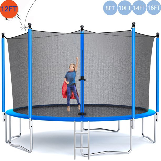 Seizeen Trampoline for Kids 12 ft - All-Weather Trampoline W/ Thickened Enclosure Net & Spring Pa... | Walmart (US)