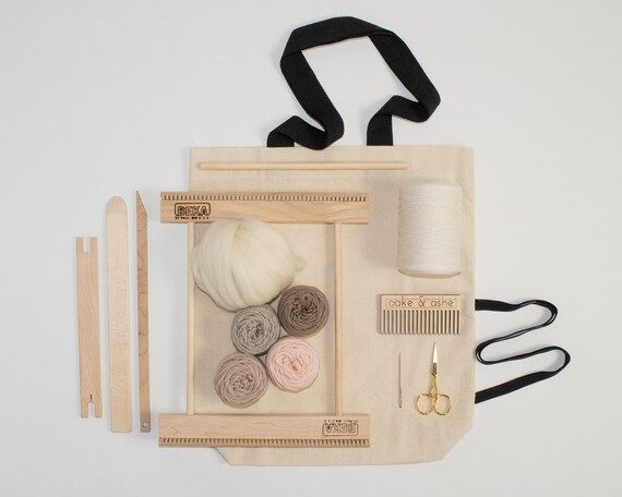 10" Frame Loom Weaving Kit Blush | Etsy (US)