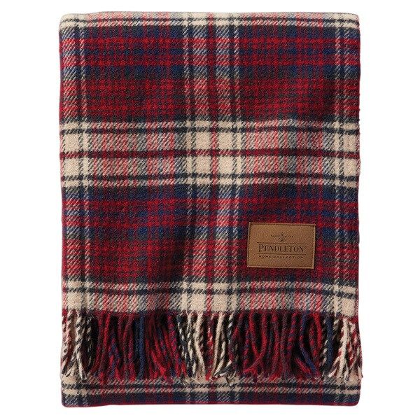 Pendleton Motor Robe Pittock Wool Throw with Leather Carrier | Bed Bath & Beyond