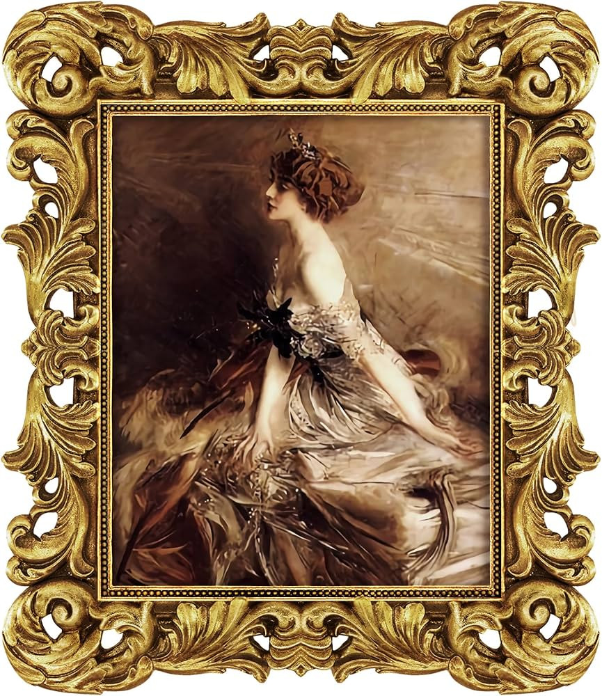 Ornate 8x10 Picture Frame Gold Victorian Picture Frames Baroque Vintage for Wall Hanging Tabletop... | Amazon (US)