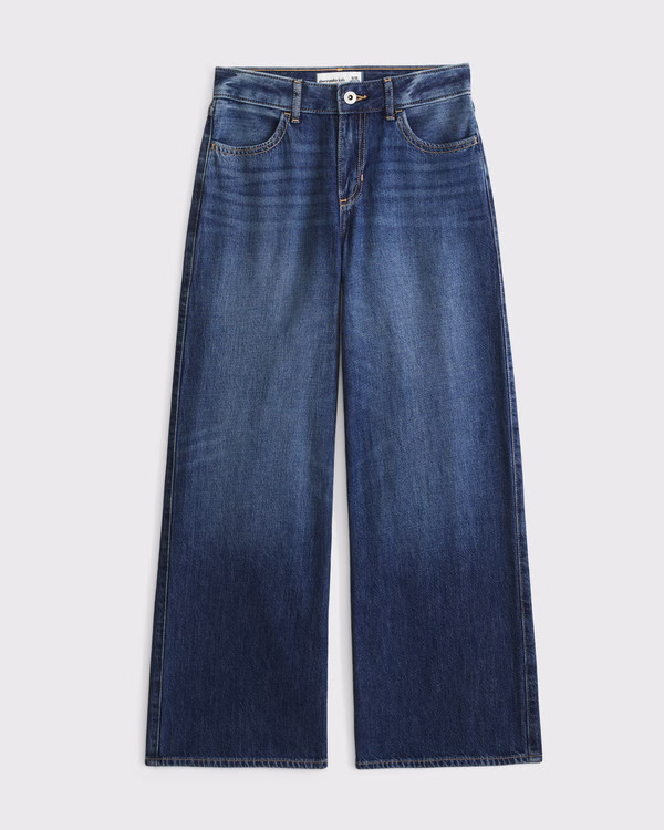 high rise ultra wide leg jean | Abercrombie & Fitch (US)