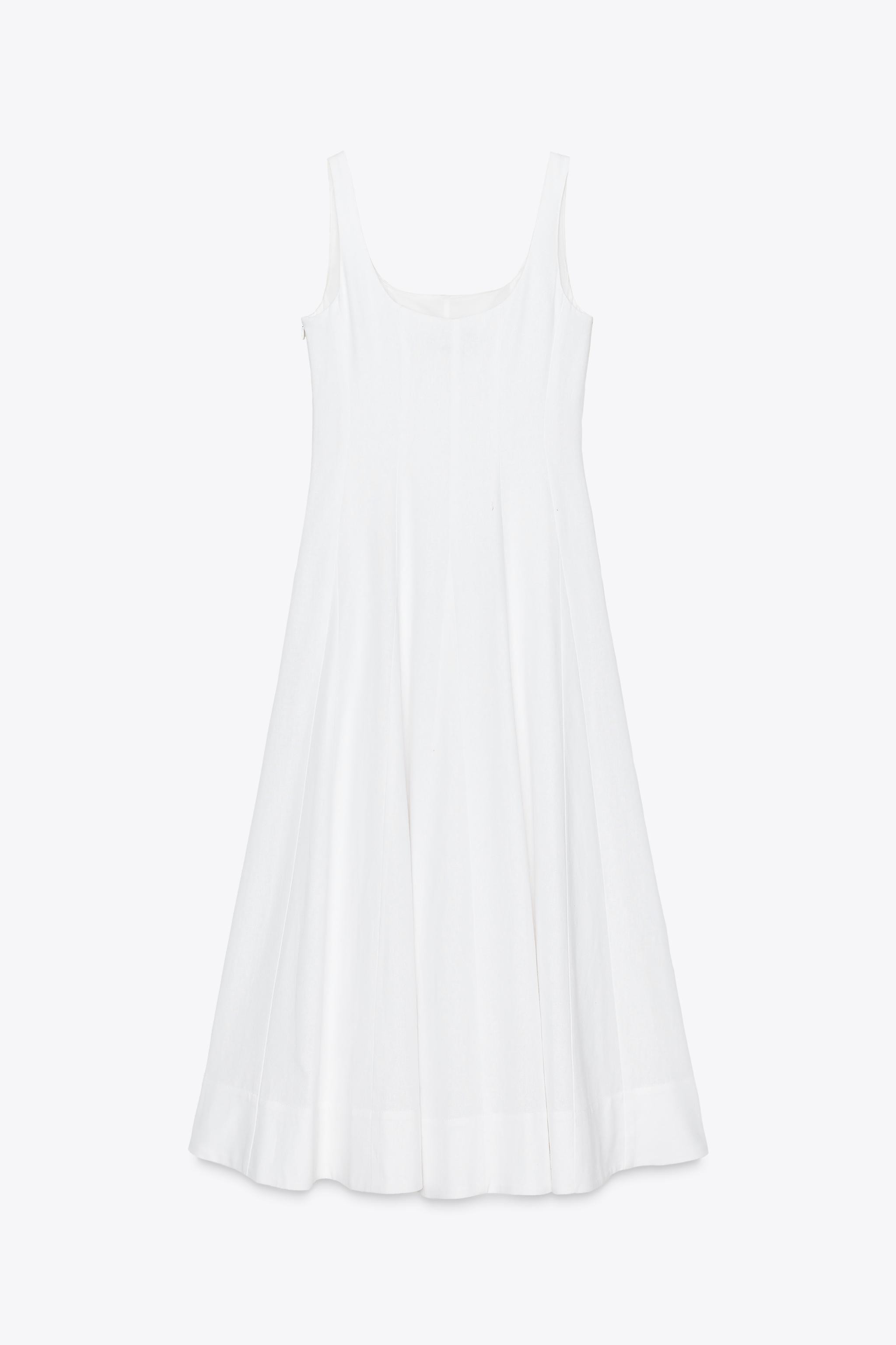 LINEN STRAPPY MIDI DRESS | Zara US