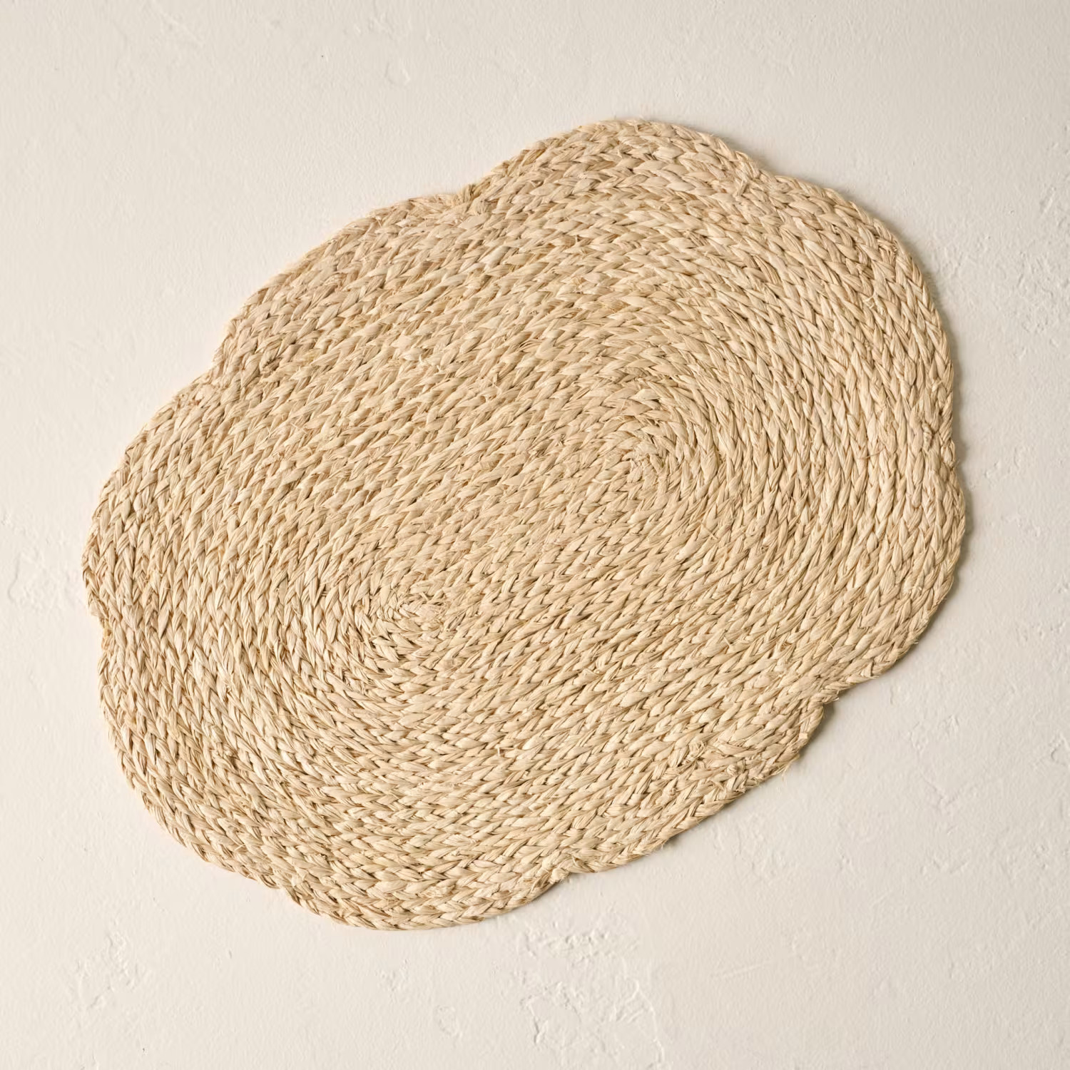 Vera Bleached Oval Flower Placemat | Magnolia