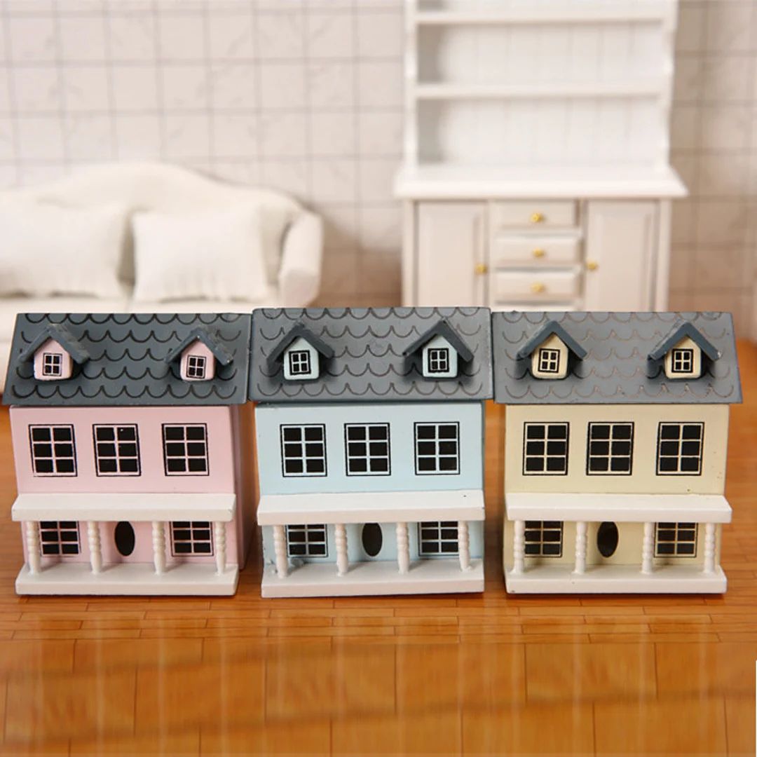 1pc 1:12 Dollhouse Miniature Wooden Little House Model Lovely - Etsy | Etsy (US)