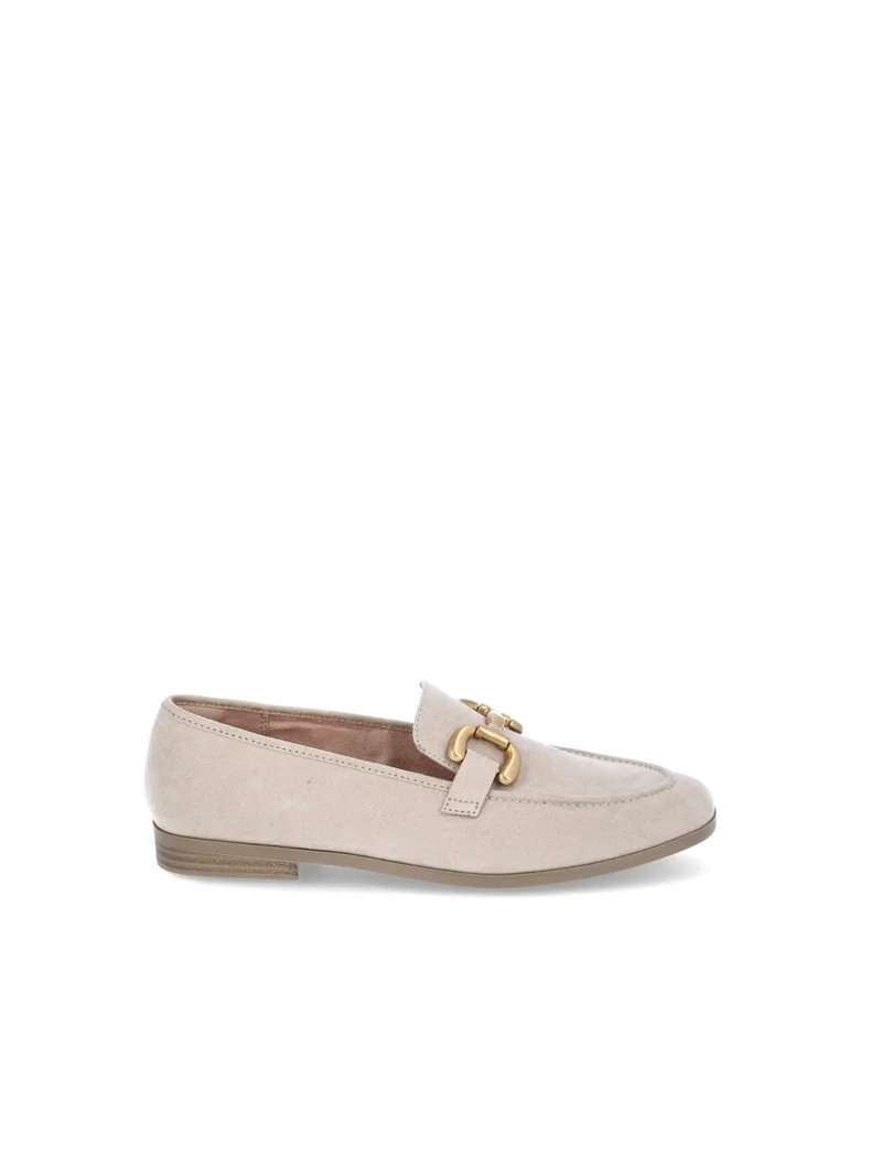 Time and Tru Women's Faux Microsuede Buckle Loafers, Sizes 6-11 | Walmart (US)