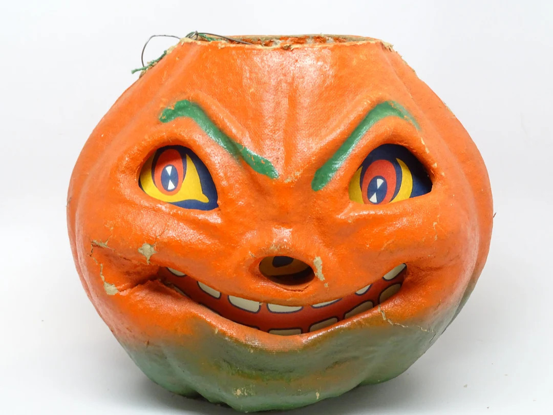 Large 7 Inch Vintage 1940's Halloween Smiling - Etsy | Etsy (US)