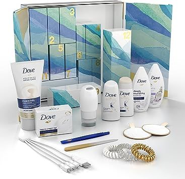 Dove Gently Nourishing Body and Hair Care 12 Day Countdown Advent Calendar 2021 Festive Gift Set ... | Amazon (UK)