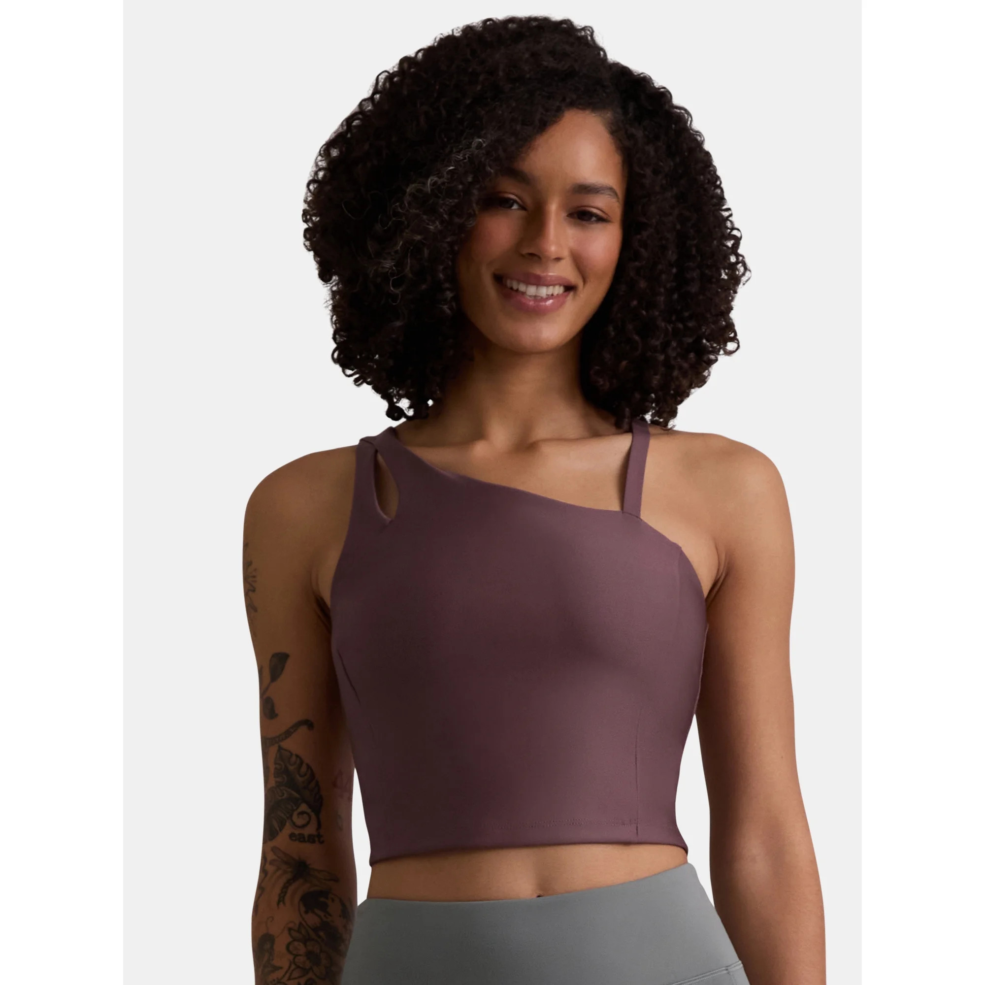 Avia Women's Shine Asymmetrical Bra Tank, Sizes XS-XXXL | Walmart (US)