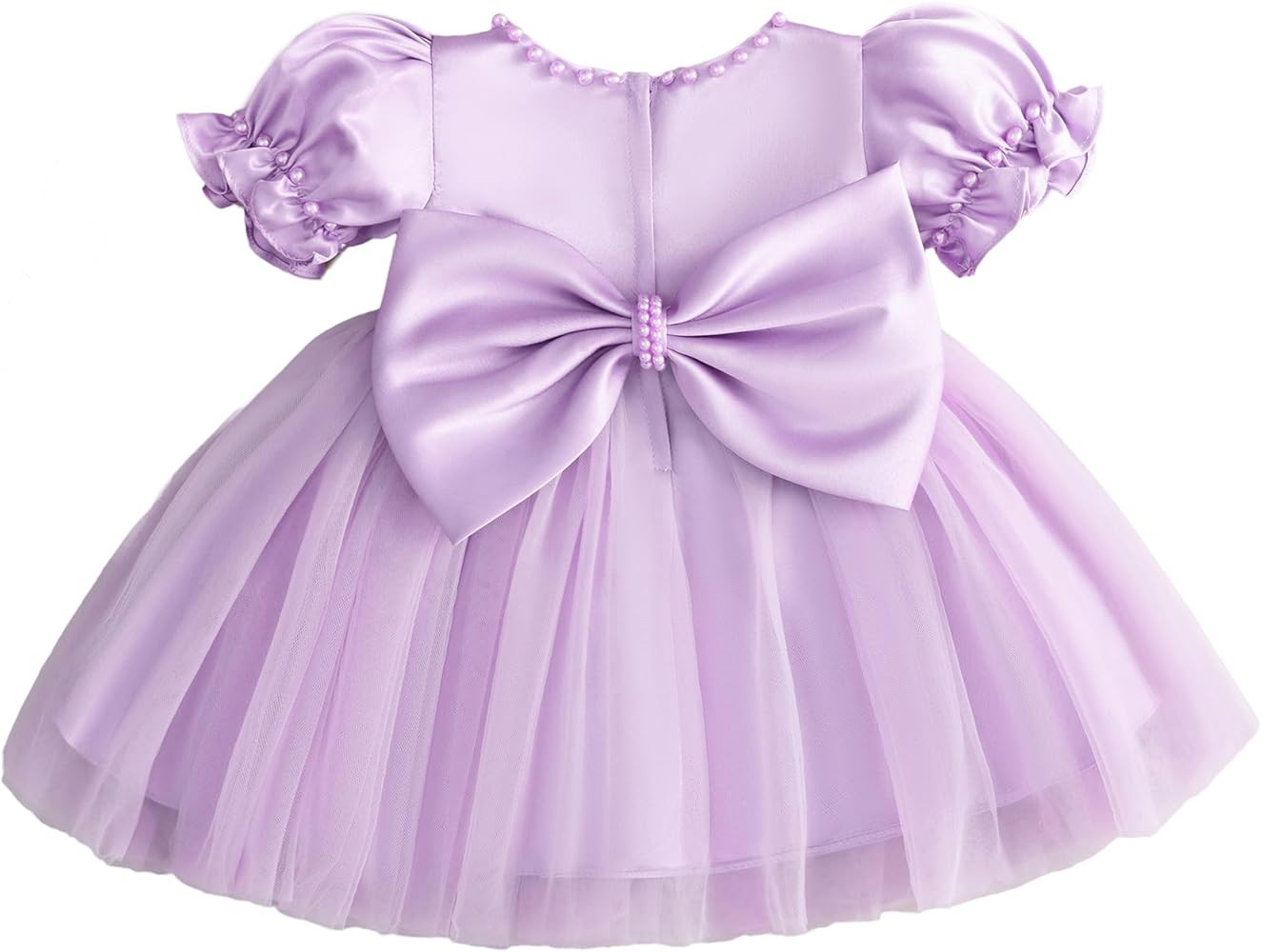 Vestido de Tul para Bebés y Niñas Pequeñas, Vestido de Satén para Niña de las Flores, Invita... | Amazon (US)