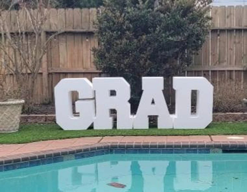 Foam Letters Graduation Table Base All 4 Letters Included Grad Foam Letters - Etsy | Etsy (US)