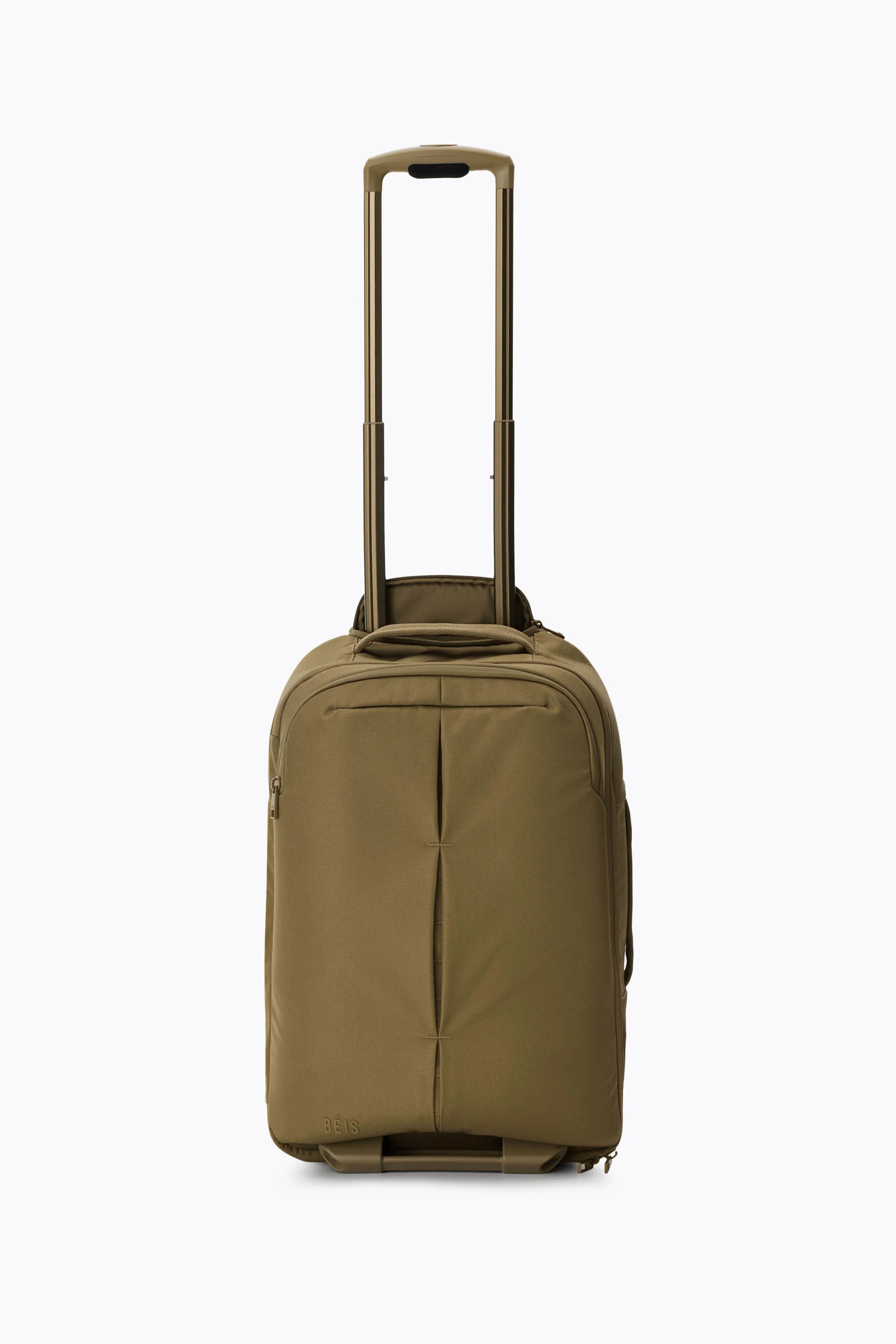 BÉIS 'The Pro Rolling Backpack' in Khaki - Khaki Travel Rolling Backpack | BEIS