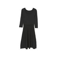 Mango Fluted hem dress, Black | House of Fraser (UK)
