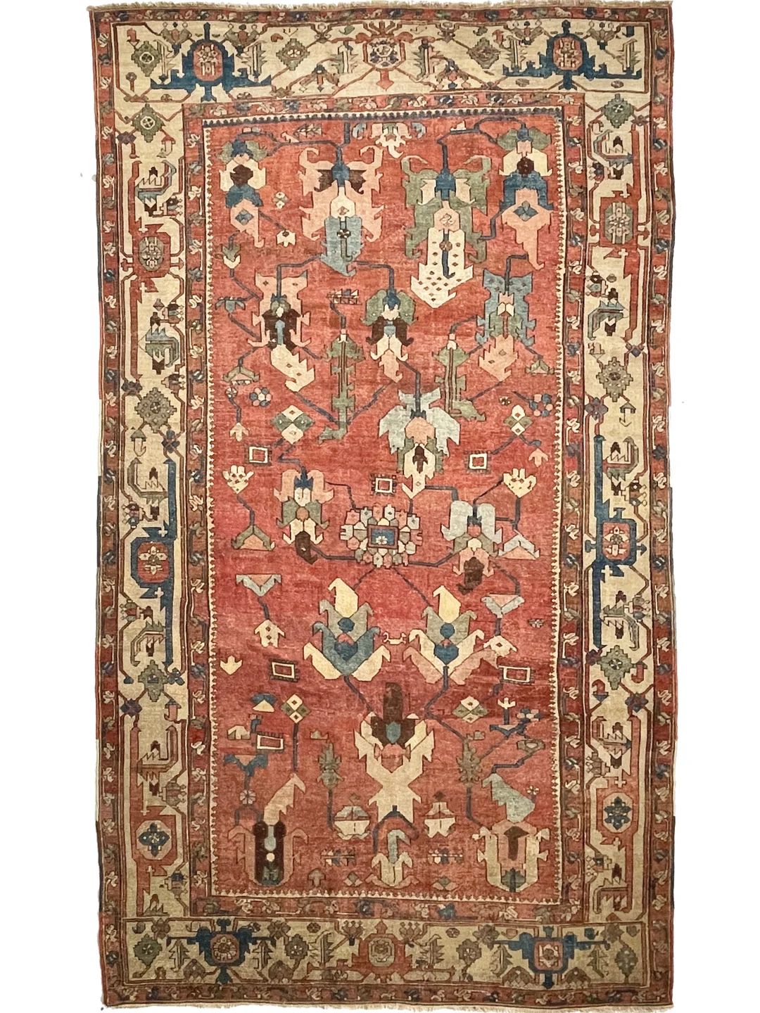 RAREST OF RARE, C. 1880's | Ancient Mint Condition Antique Rug | Unusually Oversized w/ Gorgeous... | Etsy (US)