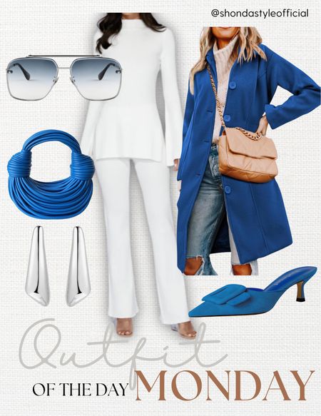 Work outfit inspo, ootd, blue bag, blue shoes, blue coat, office outfit 

#LTKshoecrush #LTKplussize #LTKworkwear