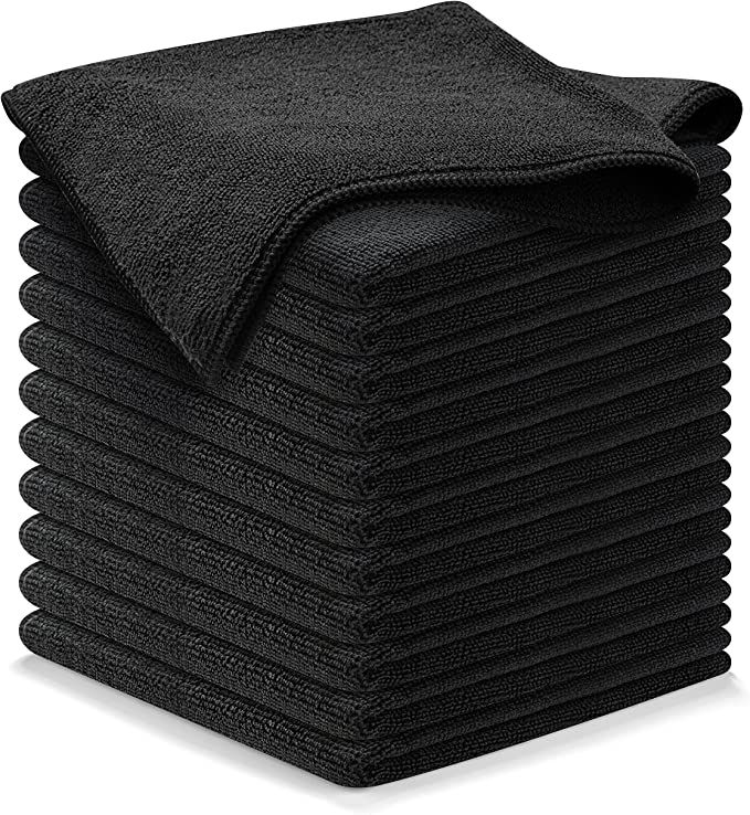 USANOOKS Microfiber Cleaning Cloth - 12Pcs (16x16 inch) High Performance - 1200 Washes, Ultra Abs... | Amazon (US)