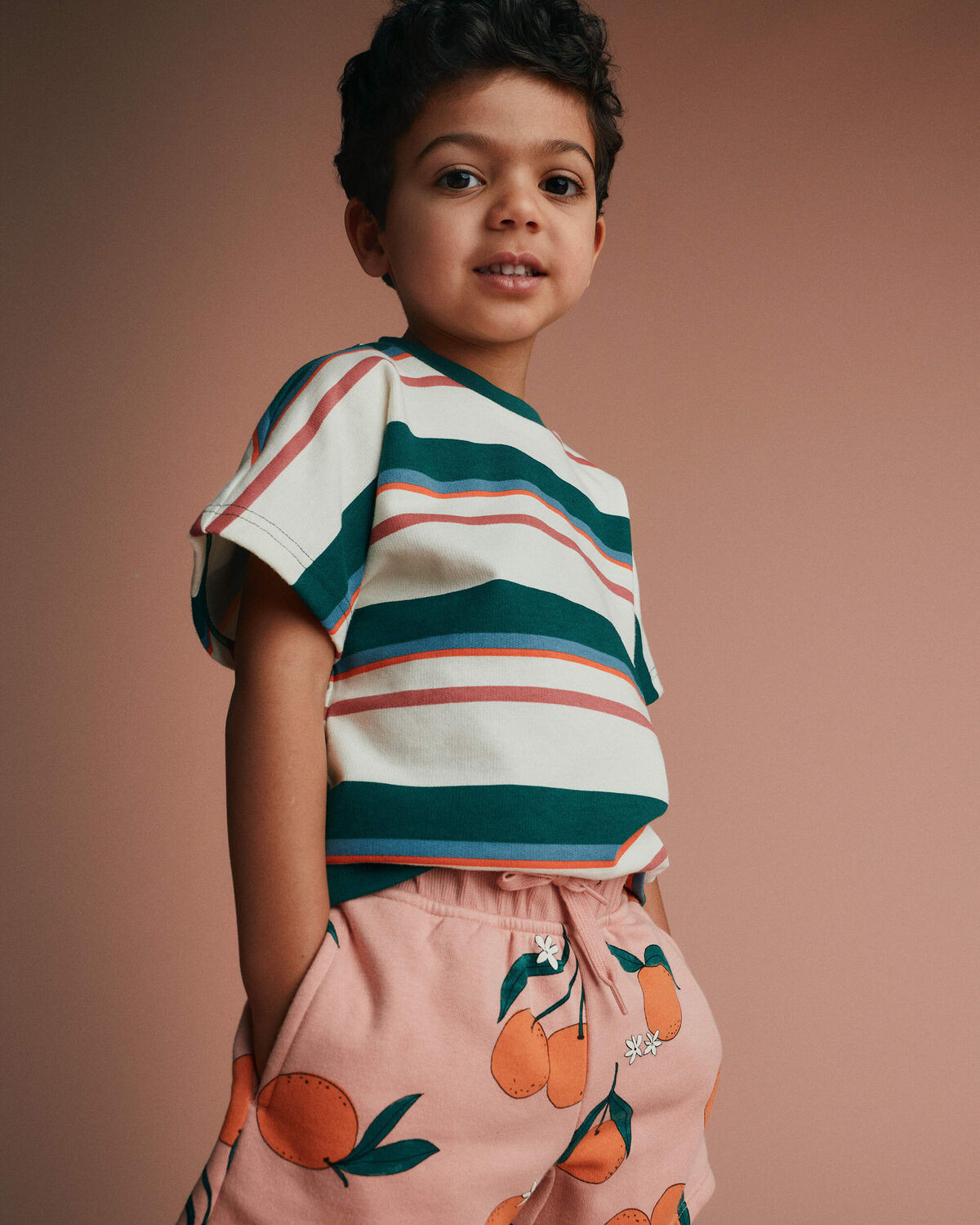 Toddler Dolman Tee in Stripes - Green/Cream | Carter's Inc