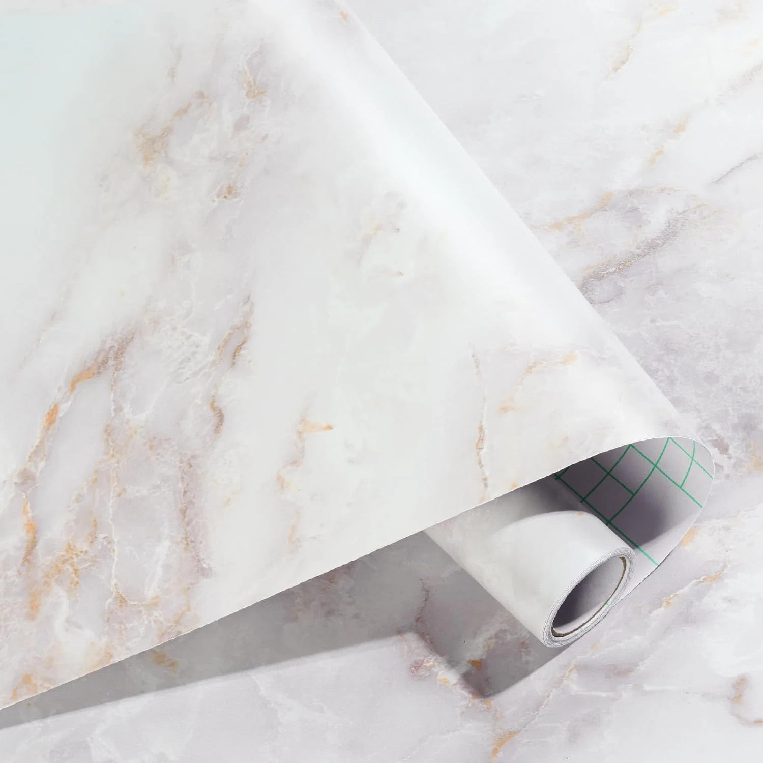 Haton Marble Contact Paper Peel And Stick Self-Adhesive Waterproof Vinyl Wallpaper For Countertop... | Wayfair North America