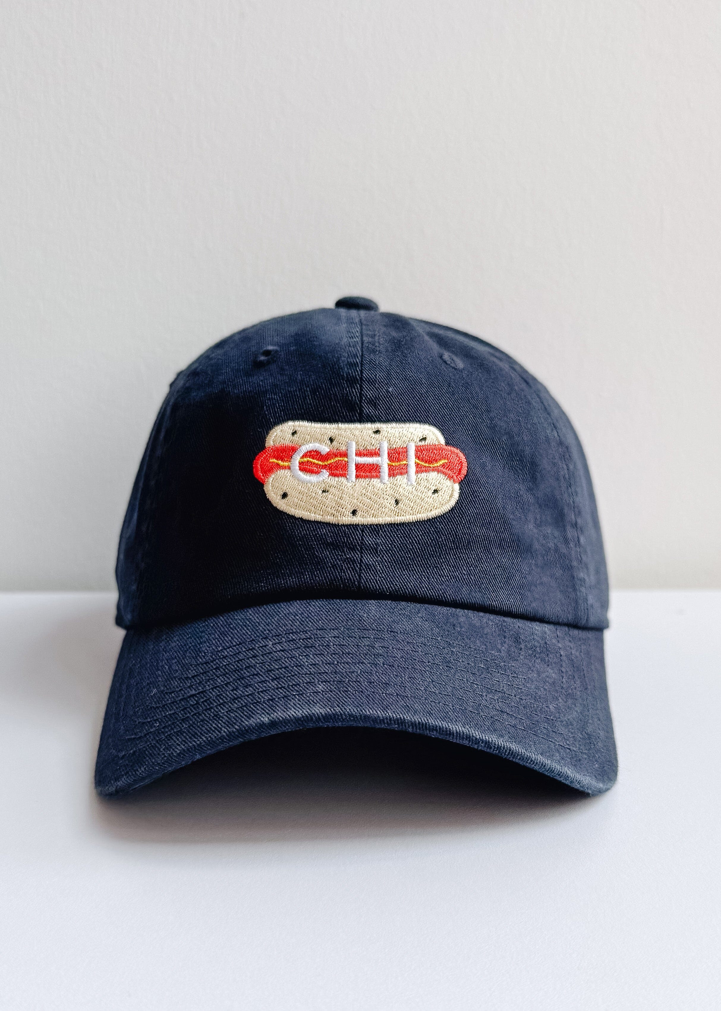 Chi Hot Dog Icon Hat - Navy | Alice & Wonder