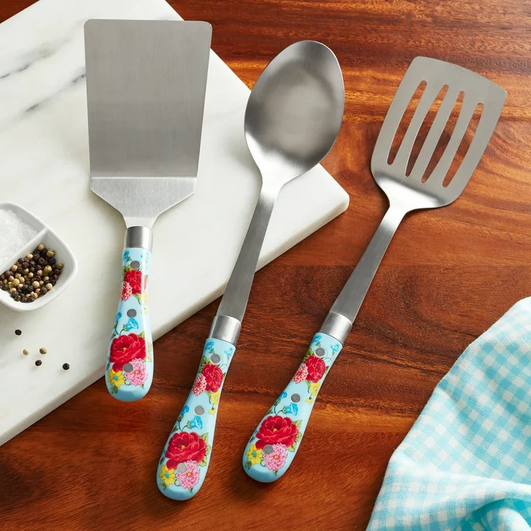 The Pioneer Woman Sweet Rose 3-Piece Kitchen Tool Set | Walmart (US)