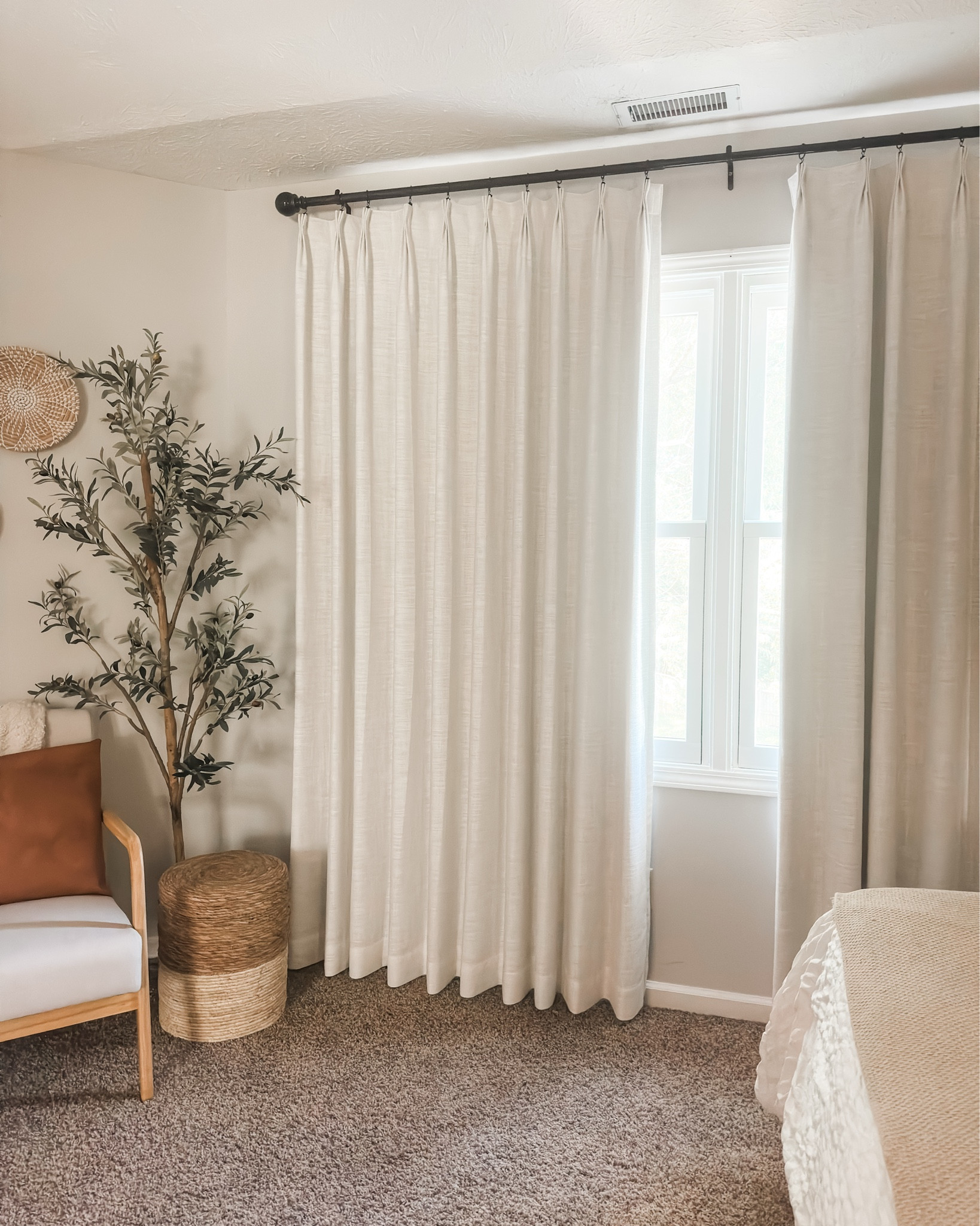 These curtains feel like they belong in a five-star hotel — thick, luxe, and tailored to perfection.
Use my code LTK18 for a discount!
twopagescurtains.com
Details:

Product name: Liz Linen Drape Plated
•Color: Ivory White 1908-2
•Header style: Triple Plead
•Liner type: blackout
•Single panel quantity: 2

@twopages
#twopageshome

#LTKHome