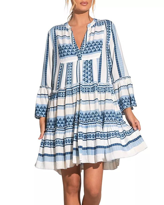 Striped Cotton A Line Mini Dress | Bloomingdale's (US)