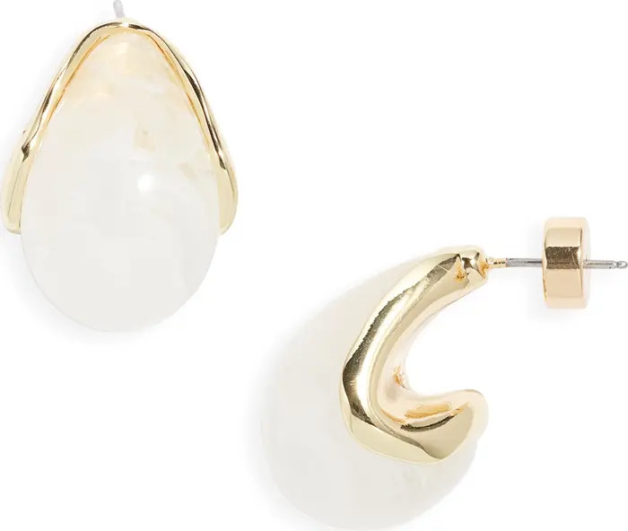 Resin Huggie Hoop Earrings | Nordstrom