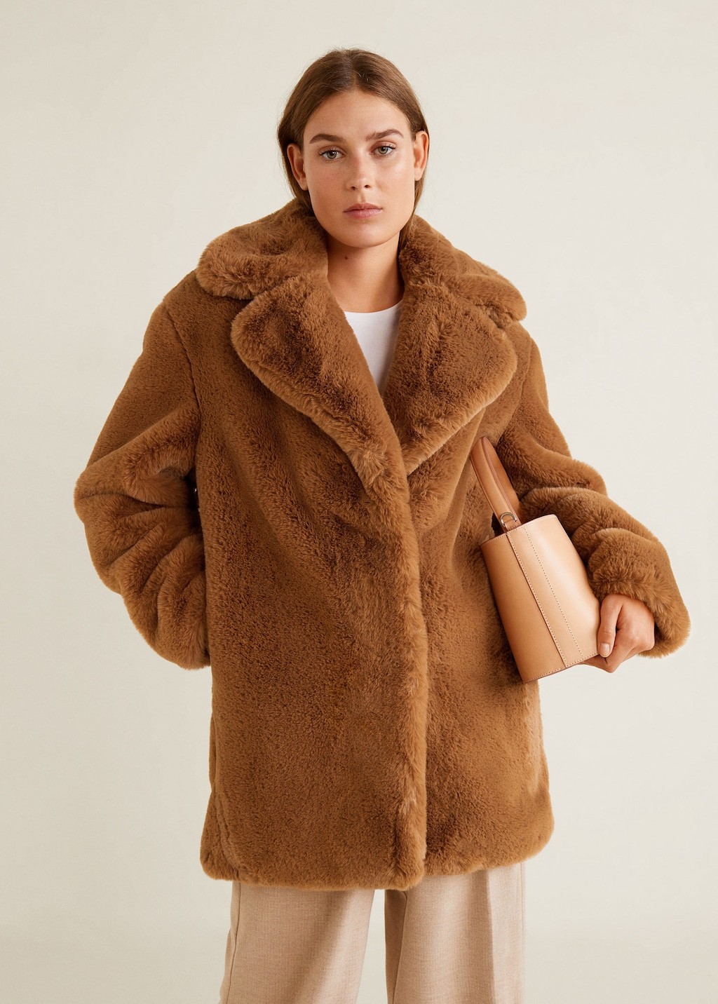 Manteau fourrure synthétique - Femme | MANGO (FR)